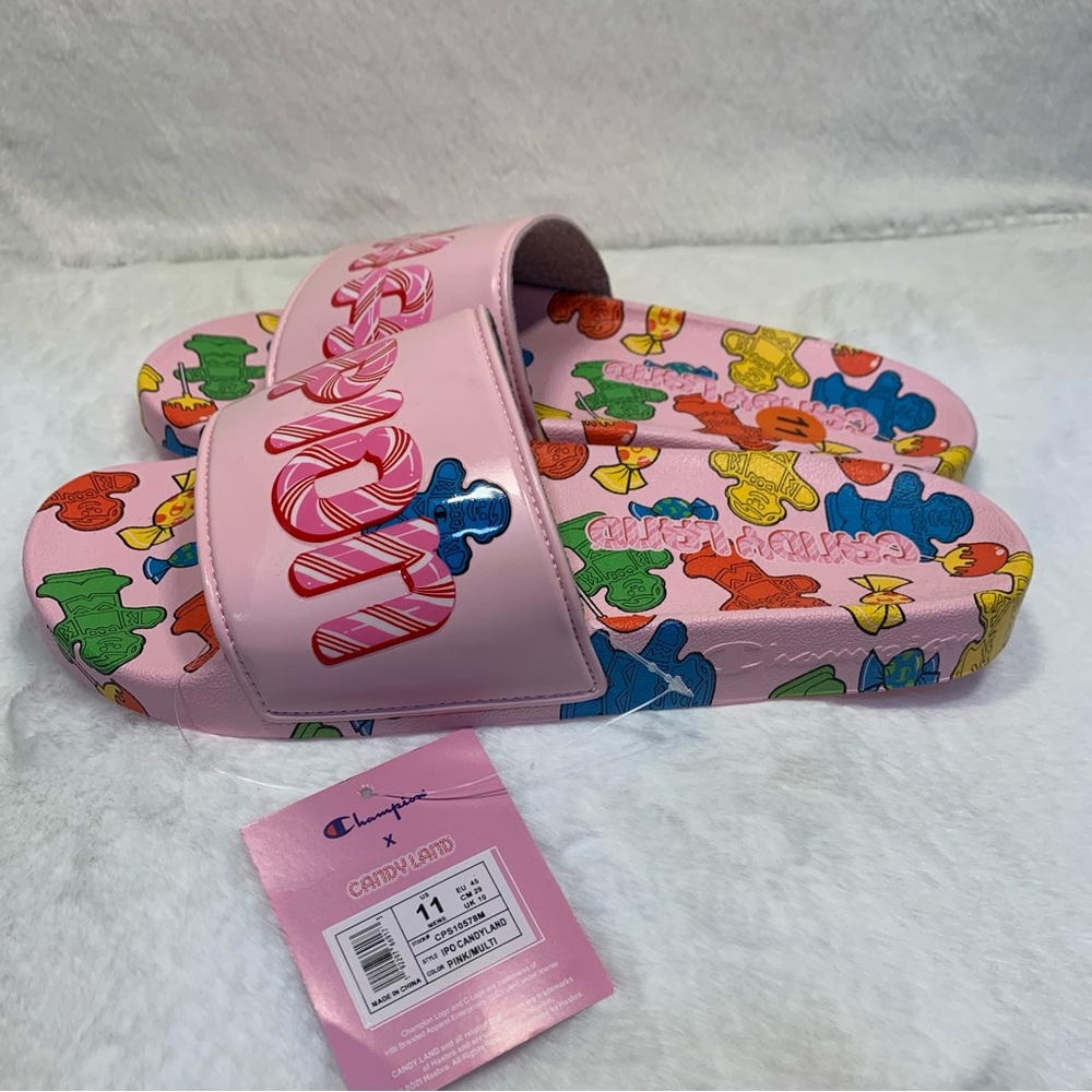 Champion IPO Jelly Candyland Pink Slide sandals Men’s size 11 NWT - Picture 5 of 12